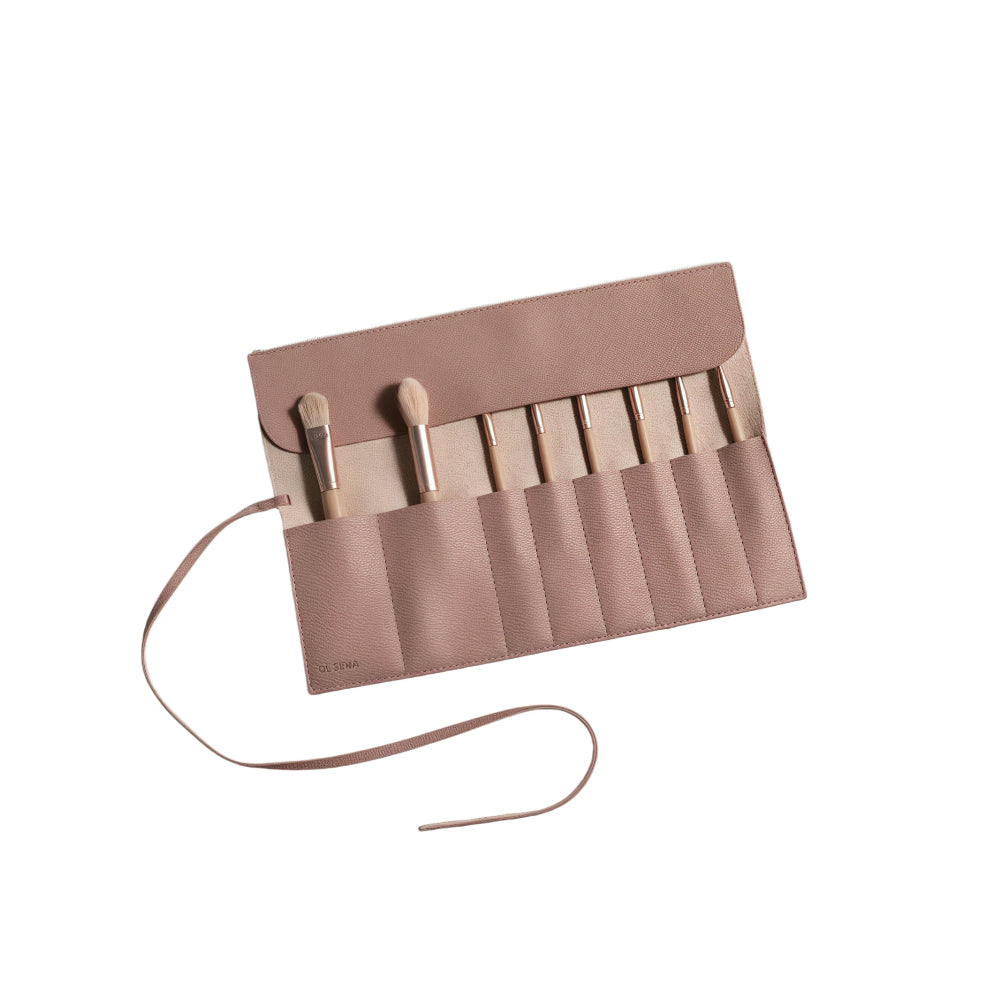 Roll-Up Travel Makeup Brush Organiser