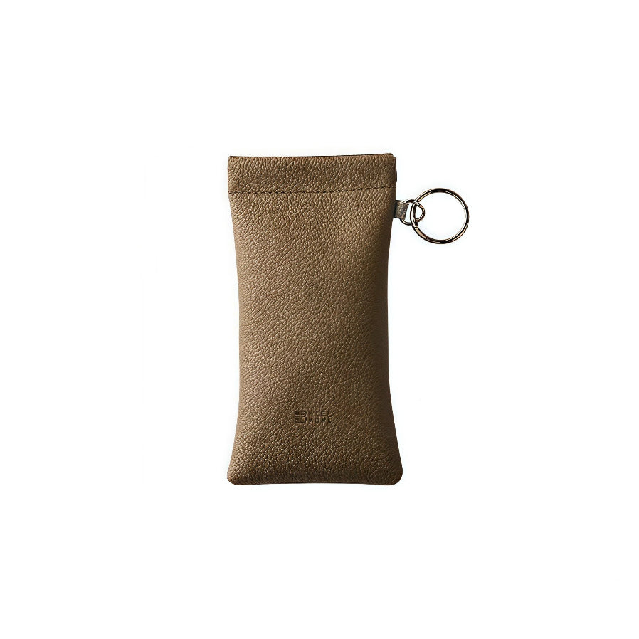 Pebbled Snap-Frame Glasses Pouch
