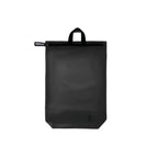 Black travel bag on a white background