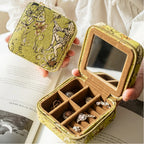 Botanical Jacquard Jewelry Case