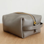 Slim Leather Portable Essentials Pouch