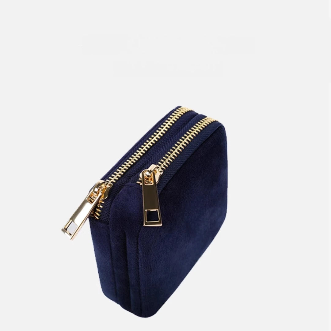 Tangle-Free Velvet Dual-Layer Jewellery Bag