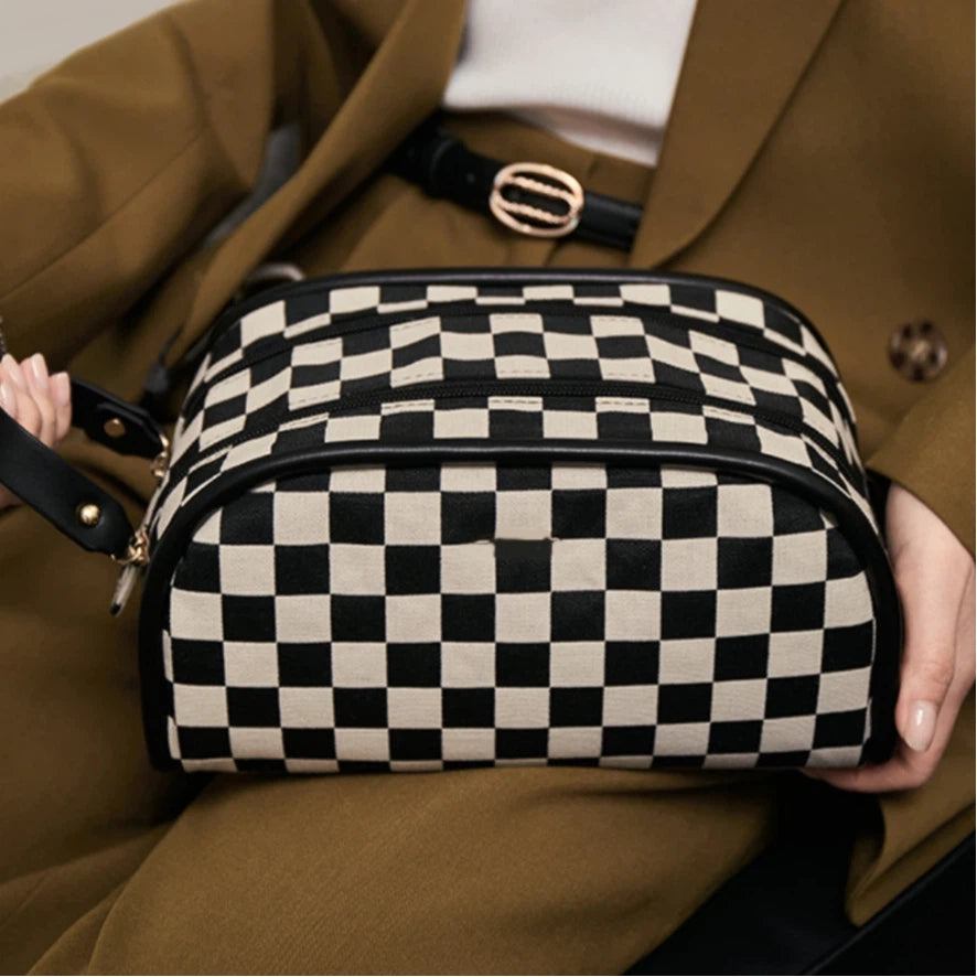 Checkmate Two-Zip Wash Bag