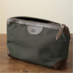 Minimalist Leather-Nylon Storage Pouch