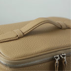 Leather Handheld Makeup Bag