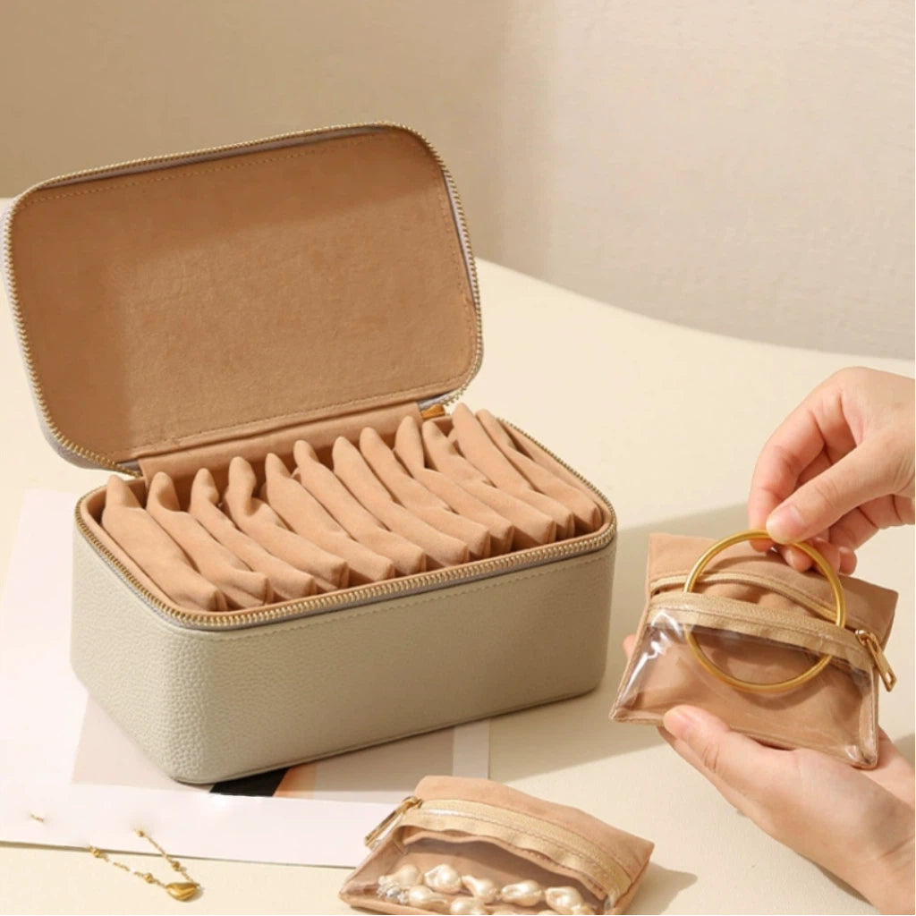 Multi-Pocket Jewellery Box