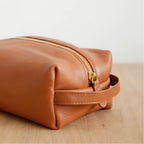 Slim Leather Portable Essentials Pouch