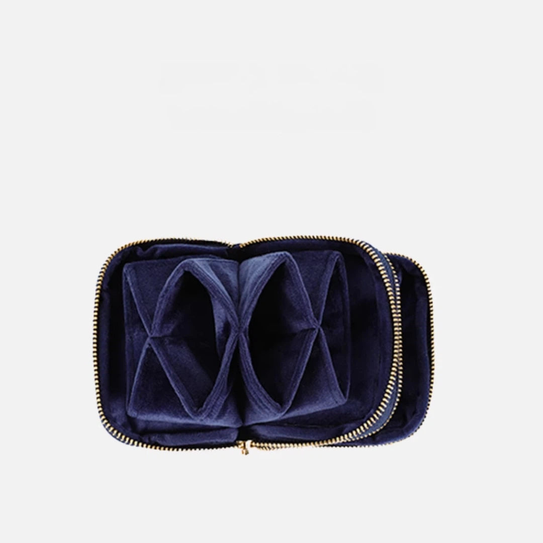 Tangle-Free Velvet Dual-Layer Jewellery Bag