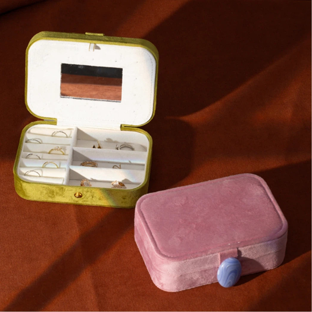 Velvet Pebble Jewellery Box
