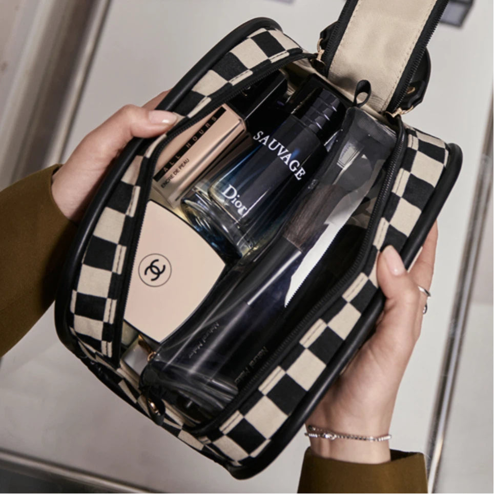 Checkmate Two-Zip Wash Bag