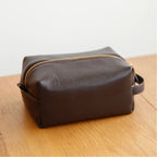 Slim Leather Portable Essentials Pouch