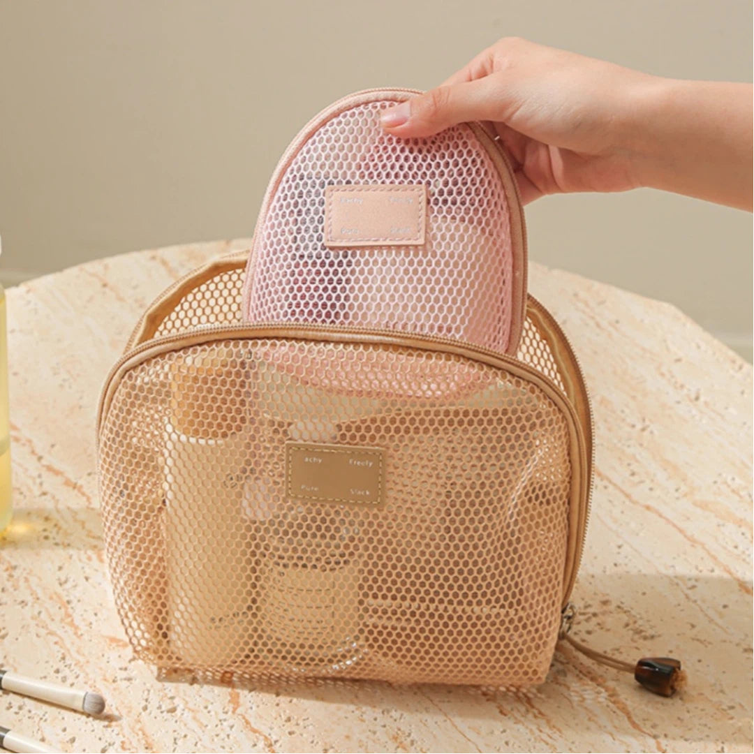 Air-Light Mesh Pouch Trio Set