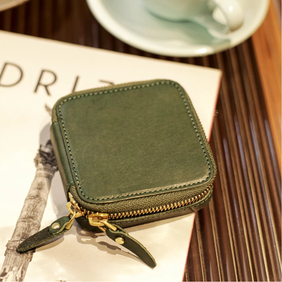 Compact Leather Jewellery Case