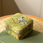 Botanical Jacquard Jewelry Case