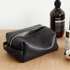 Slim Leather Portable Essentials Pouch