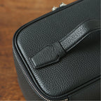 Leather Handheld Makeup Bag