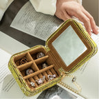 Botanical Jacquard Jewelry Case