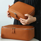 Large-Capacity Leather Travel Organiser