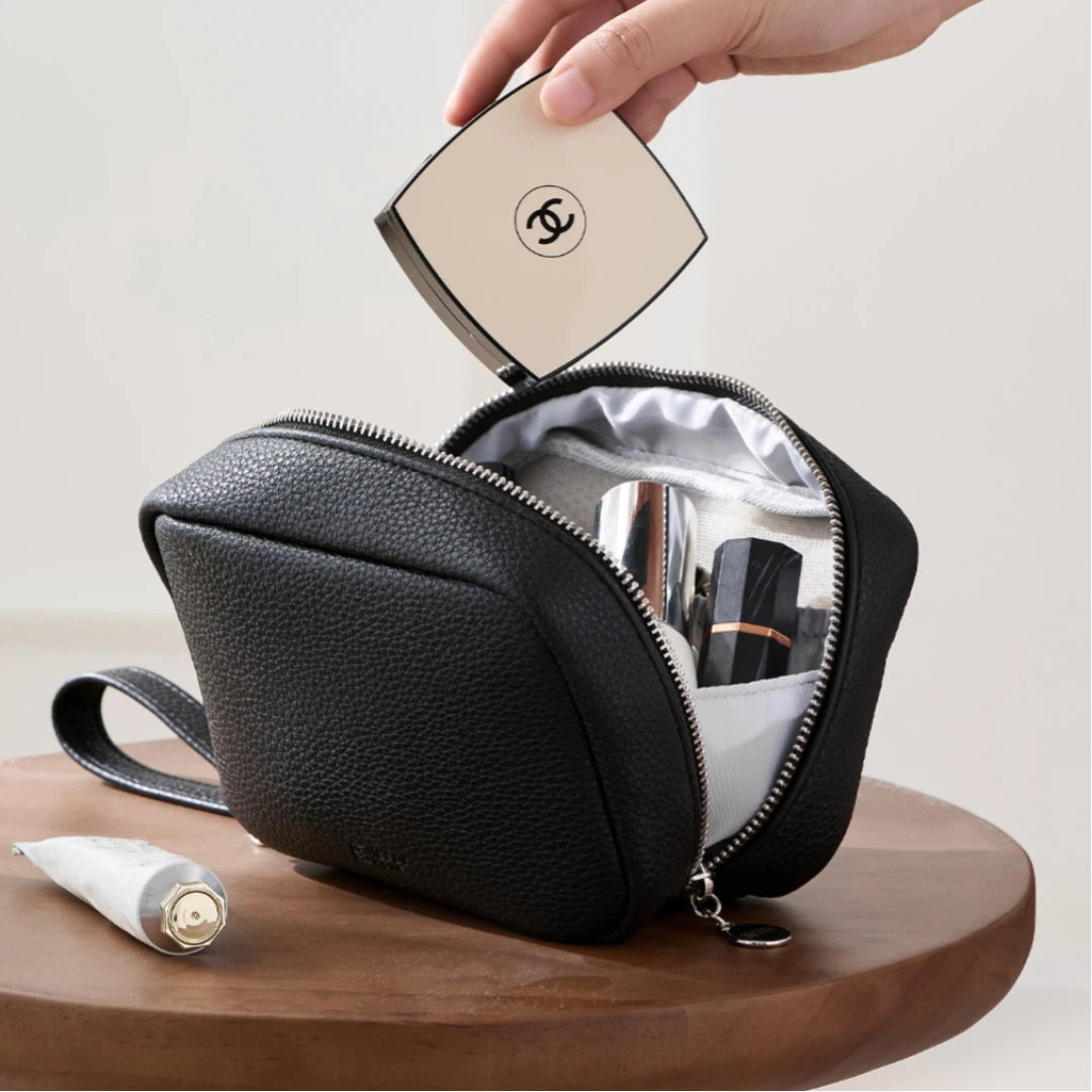 Compact Pebbled Everyday Pouch