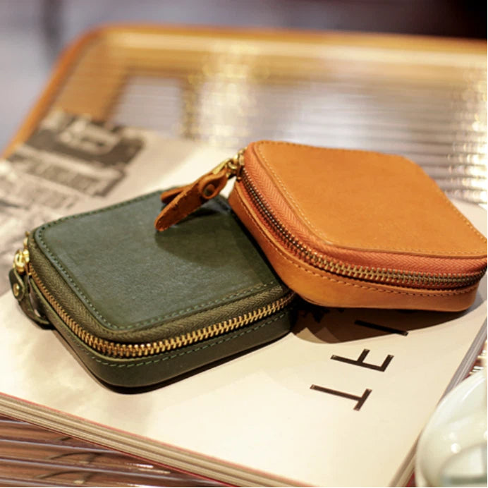 Compact Leather Jewellery Case