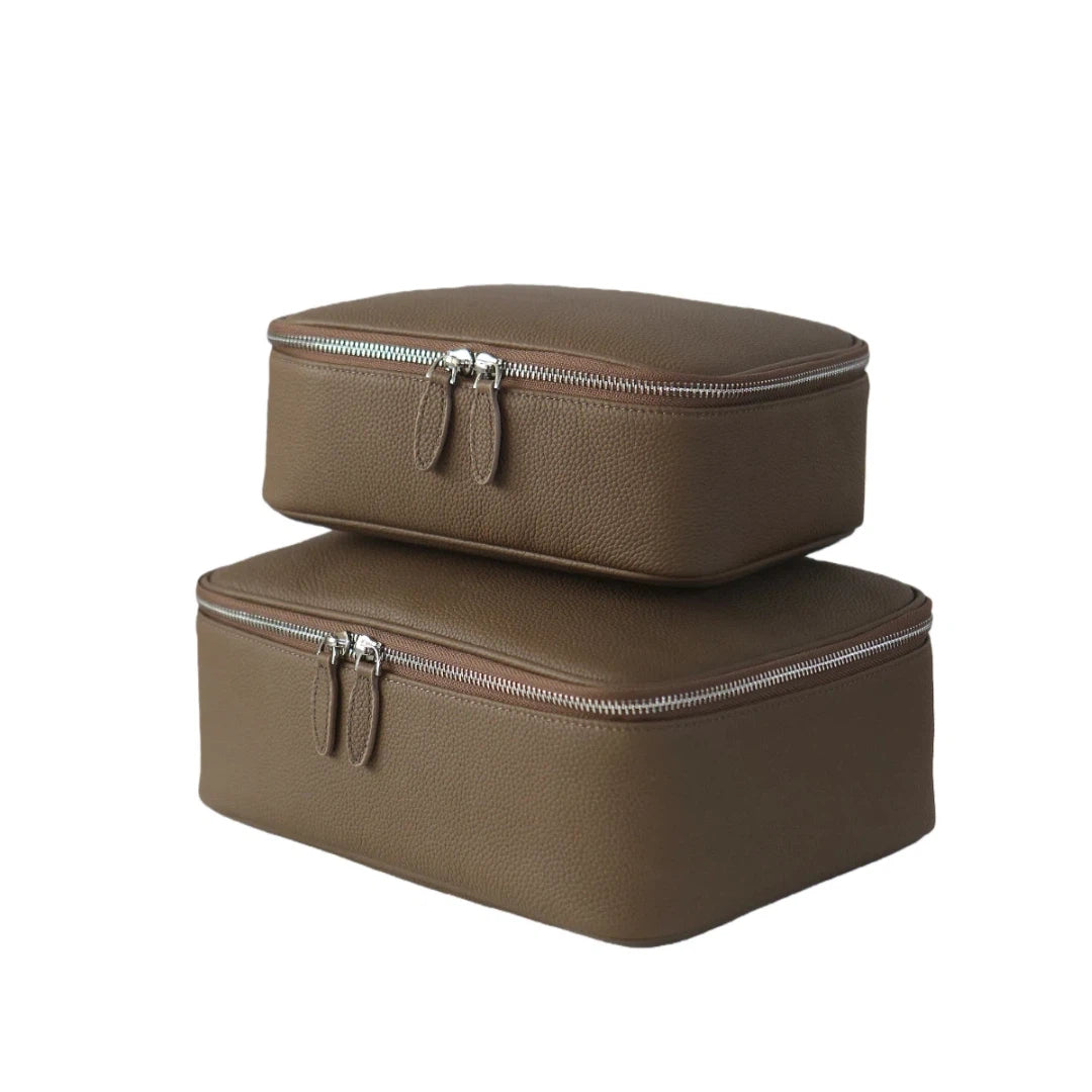 Large-Capacity Leather Travel Organiser