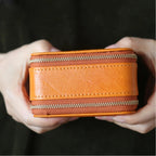 Double-Layer Leather Travel Jewellery Box