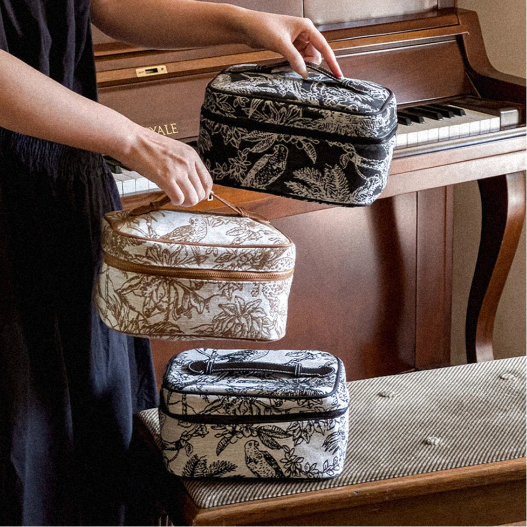 Jacquard Travel Cosmetic Bag