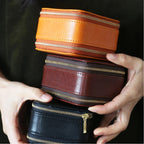 Double-Layer Leather Travel Jewellery Box