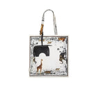 Convertible Silk Tote Bag Charm