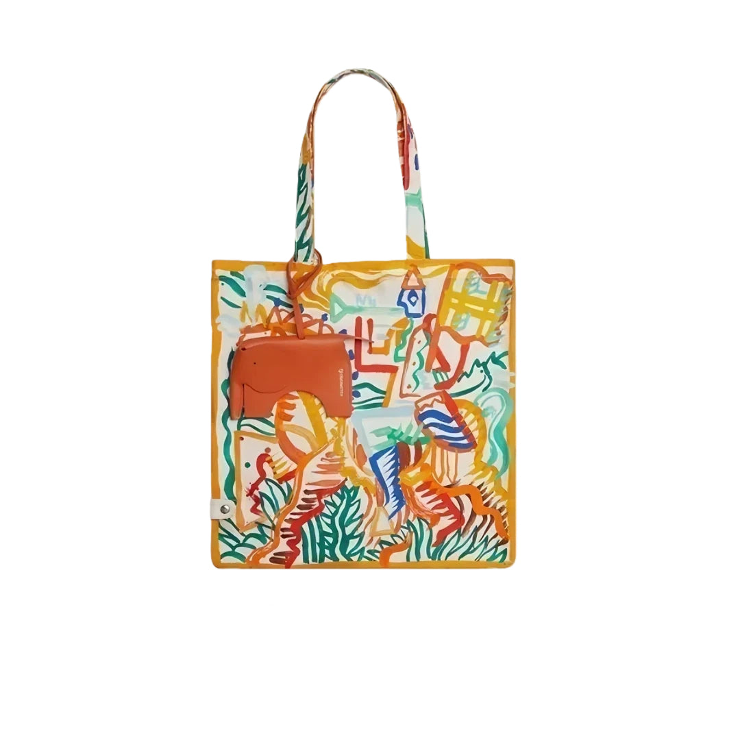 Convertible Silk Tote Bag Charm