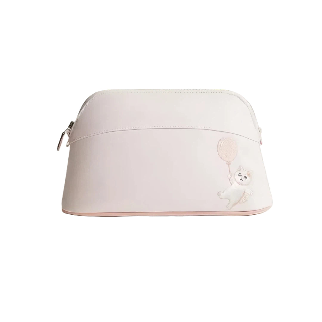 Embroidered Cotton Makeup Pouch