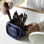 Upright Compact Makeup Brush Case
