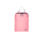 Pink travel bag on a white background