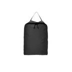 Black travel bag on a white background