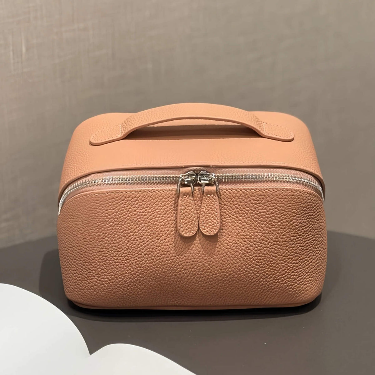 Leather Pillow Makeup Pouch