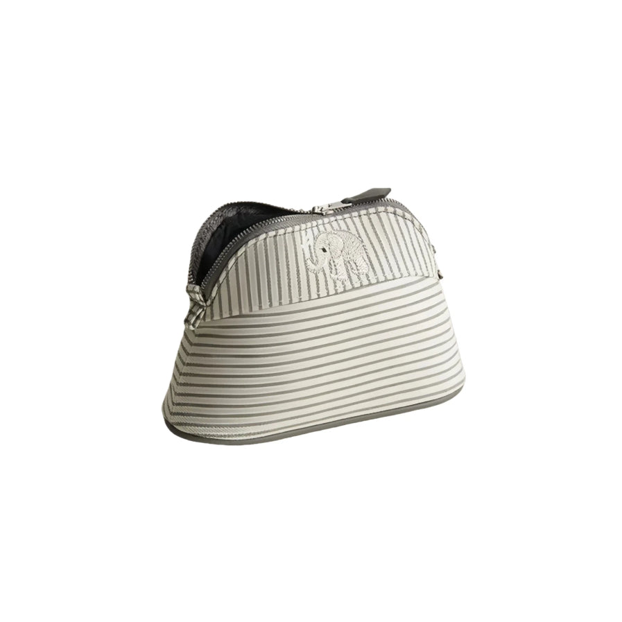 Embroidered Cotton Makeup Pouch