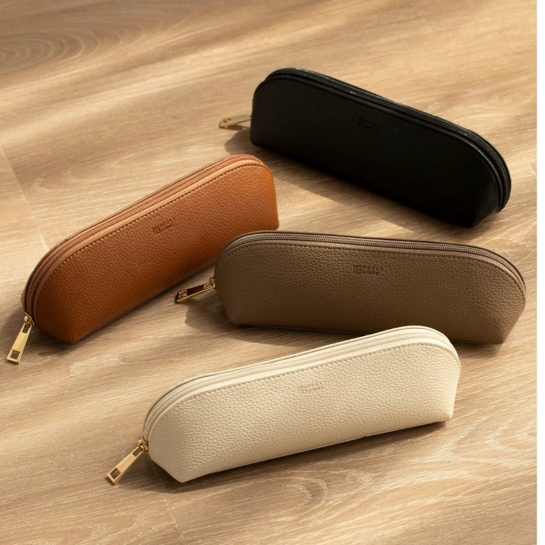 Pebbled Makeup Brush Pouch