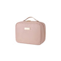 Pink cosmetic bag on a white background