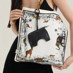 Convertible Silk Tote Bag Charm