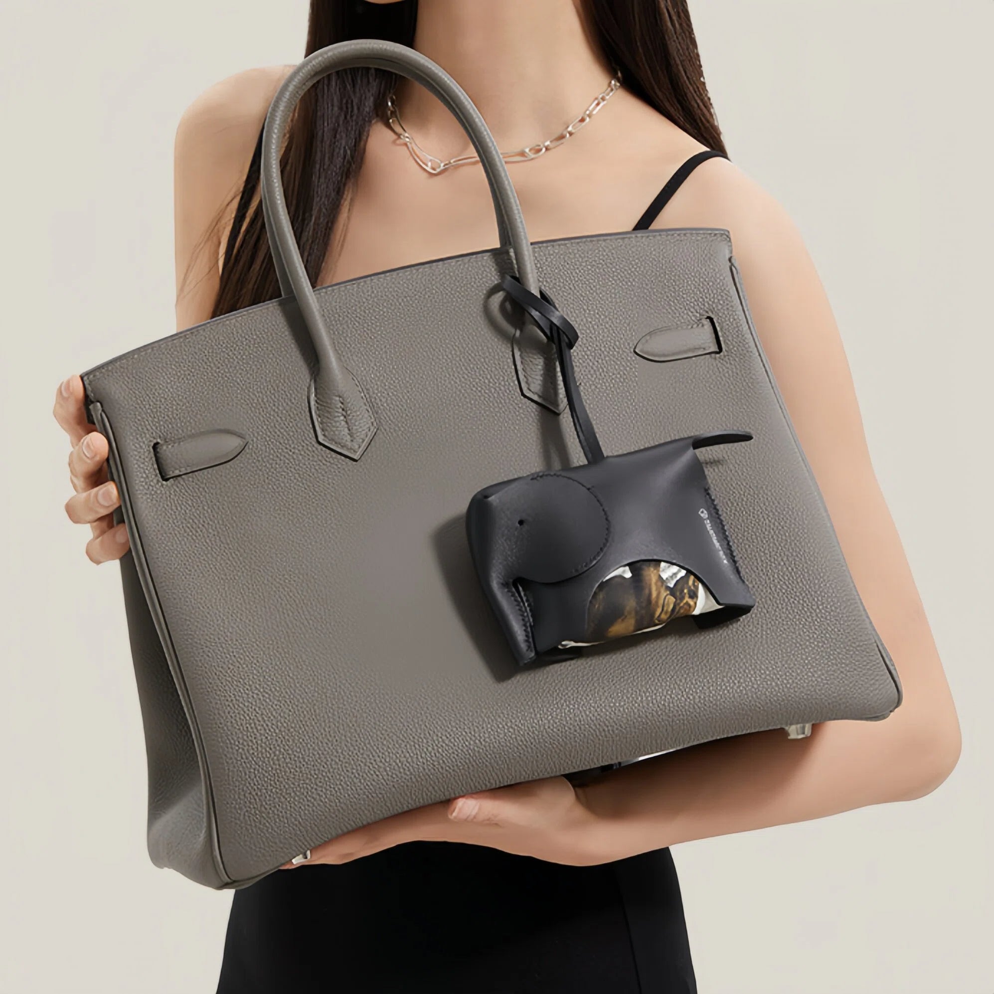 Convertible Silk Tote Bag Charm