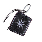 Hand-Embroidered Beaded Coin & Card Pouch