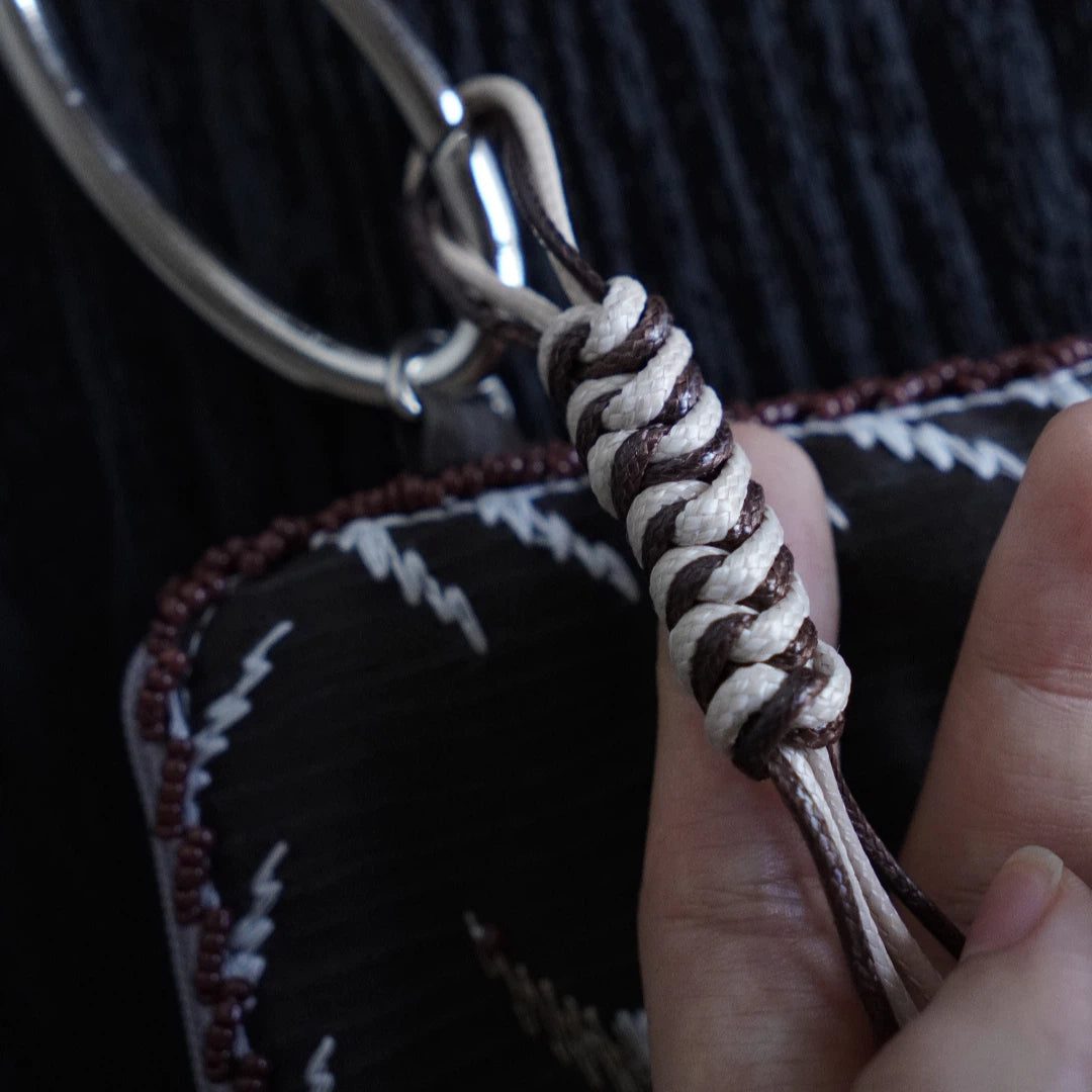 Hand-Embroidered Beaded Coin & Card Pouch