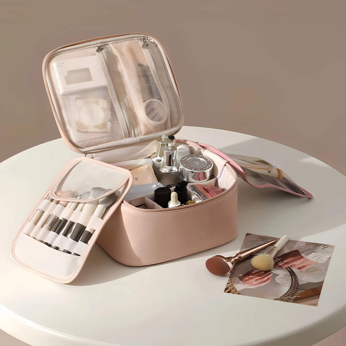 Six-Section Makeup Organizer Bag