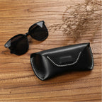 Magnetic Handcrafted Leather Glasses Case