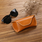 Magnetic Handcrafted Leather Glasses Case