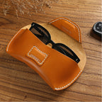 Magnetic Handcrafted Leather Glasses Case