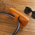 Magnetic Handcrafted Leather Glasses Case