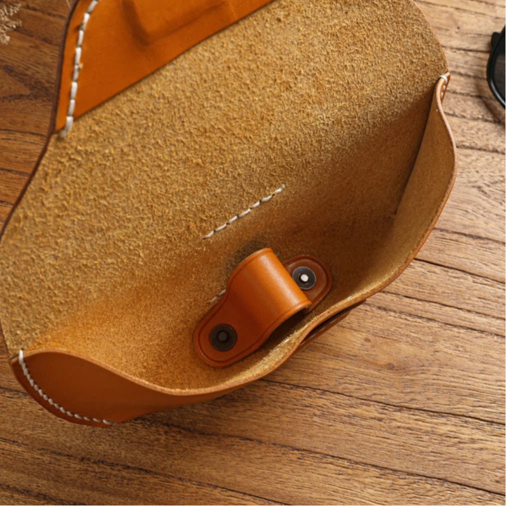 Magnetic Handcrafted Leather Glasses Case