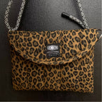Leopard-Print Quilted Laptop Case