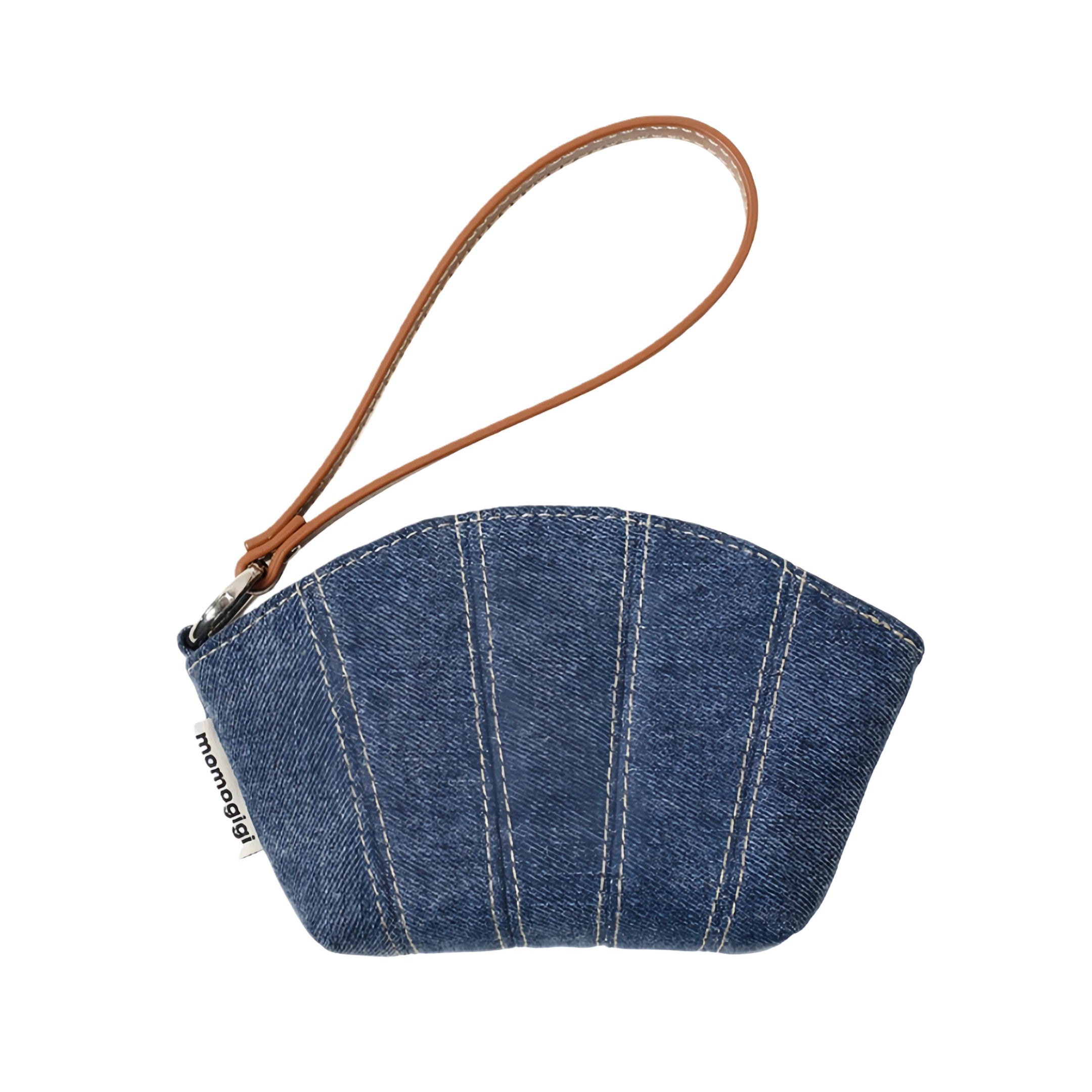 Denim Shell Mini Pouch